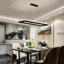 GobekUsa Crystal LED Pendant Lights: Modern Gold Black Industrial Lamp for Stylish Illumination