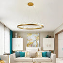 GobekUsa Crystal LED Pendant Lights: Modern Gold Black Industrial Lamp for Stylish Illumination