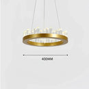 GobekUsa Crystal LED Pendant Lights: Modern Gold Black Industrial Lamp for Stylish Illumination