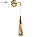 GobekUsa Crystal LED Wall Lamp: Elegant Bedside Lighting for Home Decor & Ambiance