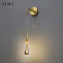 GobekUsa Crystal LED Wall Lamp: Elegant Bedside Lighting for Home Decor & Ambiance