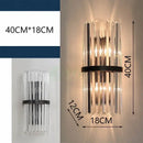 GobekUsa Crystal LED Wall Lights: Modern 40CM Bedroom Living Room Lamp