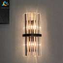 GobekUsa Crystal LED Wall Lights: Modern 40CM Bedroom Living Room Lamp