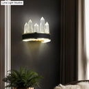 GobekUsa Modern Black Crystal LED Wall Sconce Light - Icicle Shaped Wall Mount for Living Room