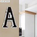 GobekUsa LED Modern Black Wall Lamp with A-Shaped Crystal Shade and Adjustable Light Temperature
