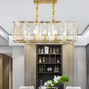 GobekUsa Black Crystal Pendant Chandelier for Home Decor Luxe Lighting
