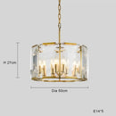GobekUsa Black Crystal Pendant Chandelier for Home Decor Luxe Lighting