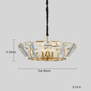 GobekUsa Black Crystal Pendant Chandelier for Home Decor Luxe Lighting