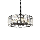 GobekUsa Black Crystal Pendant Chandelier for Home Decor Luxe Lighting