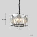 GobekUsa Black Crystal Pendant Chandelier for Home Decor Luxe Lighting