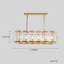GobekUsa Black Crystal Pendant Chandelier for Home Decor Luxe Lighting