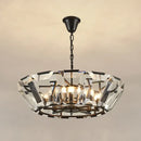 GobekUsa Black Crystal Pendant Chandelier for Home Decor Luxe Lighting