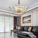 GobekUsa Black Crystal Pendant Chandelier for Home Decor Luxe Lighting
