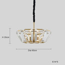 GobekUsa Black Crystal Pendant Chandelier for Home Decor Luxe Lighting