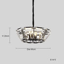 GobekUsa Black Crystal Pendant Chandelier for Home Decor Luxe Lighting