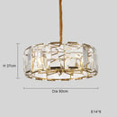 GobekUsa Black Crystal Pendant Chandelier for Home Decor Luxe Lighting