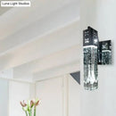 GobekUsa Modern LED Crystal Wall Sconce in Warm/White - 2 Color Lights, Nickle Fixture