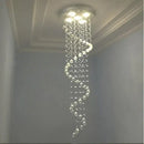 GobekUsa Crystal Staircase Chandelier Light Fixture | Luxury Hotel Villa Bedroom Hanging Lamp
