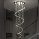 GobekUsa Crystal Staircase Chandelier Light Fixture | Luxury Hotel Villa Bedroom Hanging Lamp