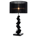 GobekUsa Black Crystal Table Lamp: Modern, Cozy & Romantic European Style