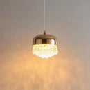 GobekUsa Crystal Tassel Chandelier for Bedroom Dining Room Bedside Glass Pendant Light