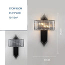 GobekUsa Crystal Wall Lamp: Modern Light Luxury for Living Room, Bedroom, and Corridor.