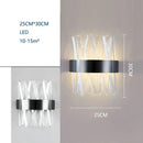 GobekUsa Crystal Wall Lamp: Modern Light Luxury for Living Room, Bedroom, and Corridor.