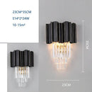 GobekUsa Crystal Wall Lamp: Modern Light Luxury for Living Room, Bedroom, and Corridor.