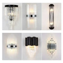 GobekUsa Crystal Wall Lamp: Modern Light Luxury for Living Room, Bedroom, and Corridor.