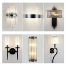 GobekUsa Crystal Wall Lamp: Modern Light Luxury for Living Room, Bedroom, and Corridor.