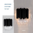 GobekUsa Crystal Wall Lamp: Modern Light Luxury for Living Room, Bedroom, and Corridor.