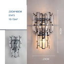 GobekUsa Crystal Wall Lamp: Modern Light Luxury for Living Room, Bedroom, and Corridor.