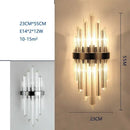 GobekUsa Crystal Wall Lamp: Modern Light Luxury for Living Room, Bedroom, and Corridor.