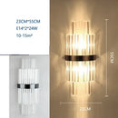 GobekUsa Crystal Wall Lamp: Modern Light Luxury for Living Room, Bedroom, and Corridor.