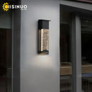GobekUsa Crystal Outdoor LED Wall Light with PIR Motion Sensor, IP65 Waterproof Sconce Luminare