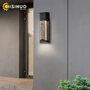 GobekUsa Crystal Outdoor LED Wall Light with PIR Motion Sensor, IP65 Waterproof Sconce Luminare