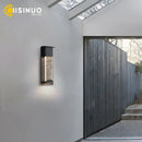 GobekUsa Crystal Outdoor LED Wall Light with PIR Motion Sensor, IP65 Waterproof Sconce Luminare
