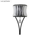 GobekUsa Modern Black Mini Crystal Wall Light Sconce with Hanging Ball