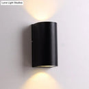 GobekUsa Sleek Metal LED Flush Mount Wall Sconce for Porch - Rectangle, Cylinder, Triangle Shapes - Simplicity design - 1/2-Light - Black Finish
