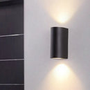 GobekUsa Sleek Metal LED Flush Mount Wall Sconce for Porch - Rectangle, Cylinder, Triangle Shapes - Simplicity design - 1/2-Light - Black Finish