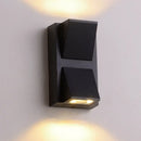 GobekUsa Sleek Metal LED Flush Mount Wall Sconce for Porch - Rectangle, Cylinder, Triangle Shapes - Simplicity design - 1/2-Light - Black Finish
