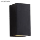 GobekUsa Sleek Metal LED Flush Mount Wall Sconce for Porch - Rectangle, Cylinder, Triangle Shapes - Simplicity design - 1/2-Light - Black Finish