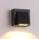 GobekUsa Sleek Metal LED Flush Mount Wall Sconce for Porch - Rectangle, Cylinder, Triangle Shapes - Simplicity design - 1/2-Light - Black Finish