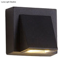 GobekUsa Sleek Metal LED Flush Mount Wall Sconce for Porch - Rectangle, Cylinder, Triangle Shapes - Simplicity design - 1/2-Light - Black Finish
