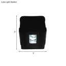 GobekUsa Modern Cubic LED Wall Lamp in Black with Colorful Light Options & Aluminum Finish
