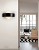 Modern black curved led wall light kitchen and dining fixture by Decorbites