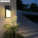 GobekUsa Modern Metallic LED Outdoor Wall Sconce in Black