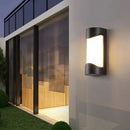 GobekUsa Modern Metallic LED Outdoor Wall Sconce in Black