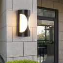GobekUsa Modern Metallic LED Outdoor Wall Sconce in Black