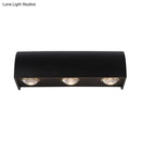 GobekUsa Curved Black Wall Lamp: Minimalist LED Metal Mount Lighting in Warm/White Light